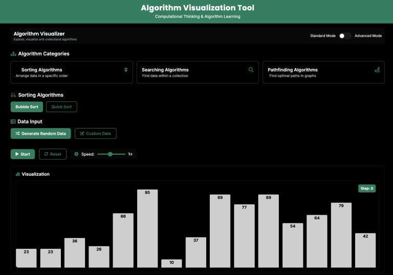 Algorithm Visualization Simulator 演算法視覺化模擬器