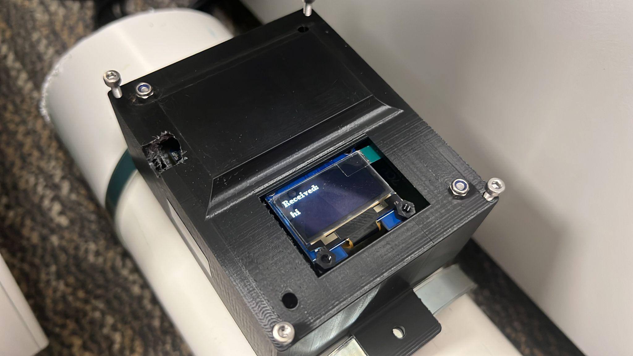 Underwater ROV acoustic hardware developed on a pipeline
